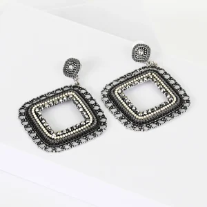 Boucles d'oreille carrés