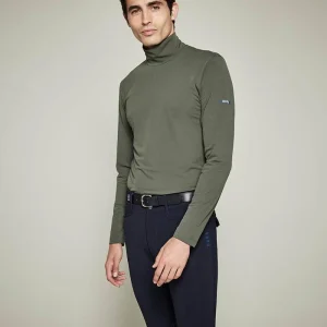 Cisko - T-Shirt technique col montant d'équitation unisexe