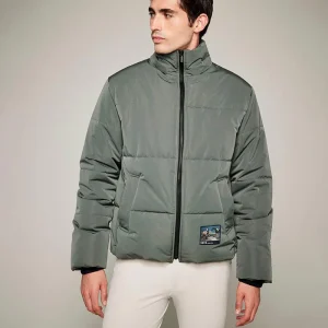 King - Doudoune d'équitation imperméable à capuche mixte