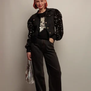 Veste a paillettes skull fiesta