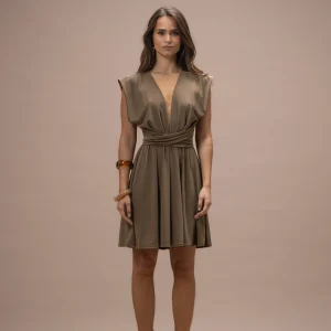 Robe Charmante multiposition taupe