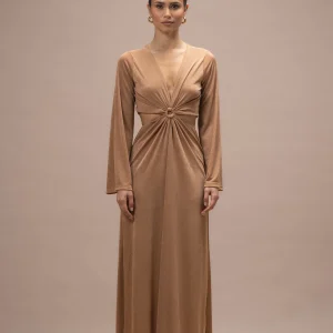 Robe Thanaïs maille taupe