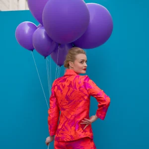 Pantalon La Dissidente - imprimé rose/violet