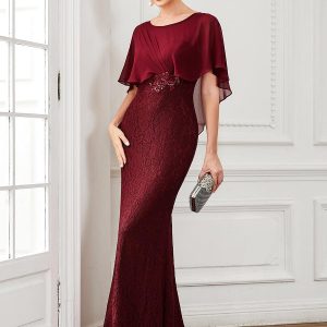 Capelet élégant en dentelle ajustée et évasée Mère de la robe de mariée(Vente finale)