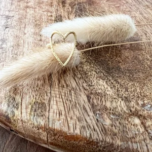 Bague Cœur Martellé