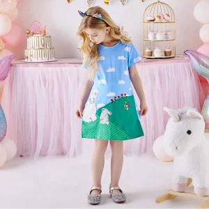 Robe Princesse Fille Lapins