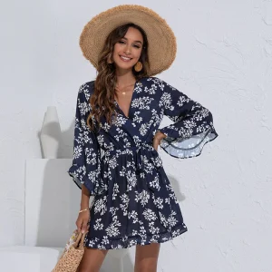 Robe Princesse Bohème Bleue