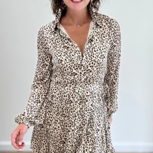 Robe courte Léopard