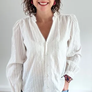 Chemise Coupe Droite Blanche