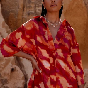 Chemise Diva tie & dye rose