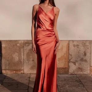 Robe Délicatesse terracotta