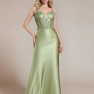 ever CALISTA|Robe corset moulante en satin à lacets