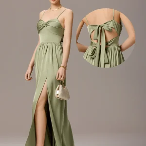 ever BELISSE|Robe trapèze sans manches avec liens creux dans le dos