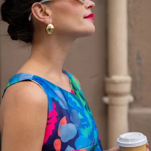 Créoles boules dorées