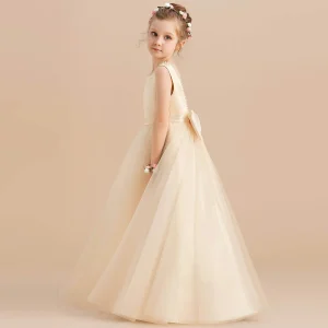 Robe Princesse Fille Satin