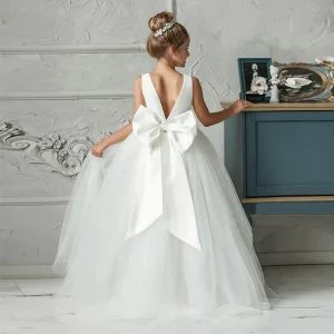 Robe Blanche Princesse Fille