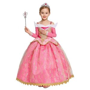Robe Princesse Rose Petite Fille