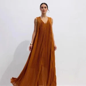 Robe terracotta fluide