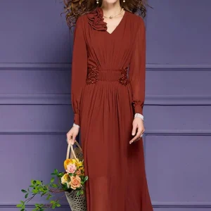 Robe terracotta automne/hiver