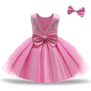 Robe de Baptême Princesse Bébé