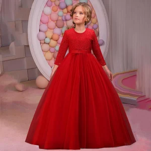 Robe Princesse Fille Rouge