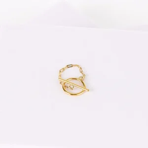 Bague chaine et anneau