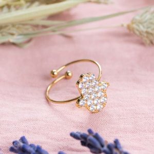 Bague main de Fatma dorée