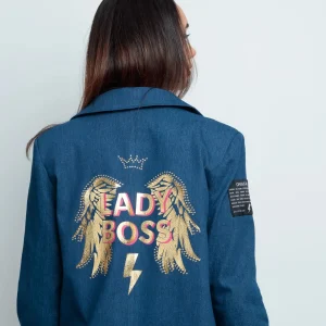 Blazer en jean "Lady Boss" – Sophistication et Confiance
