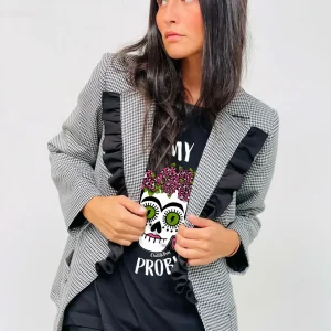 Blazer pied-de-poule "Katryna" – Élégance et Originalité