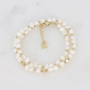 Bracelet Double Perles Angele
