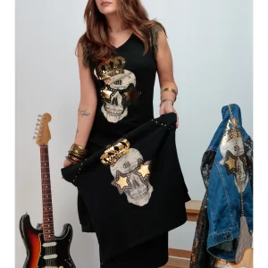 T-shirt femme Flecos Skull Festival