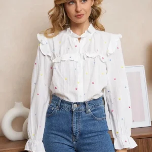 Chemise coeur multicouleurs coton Mario