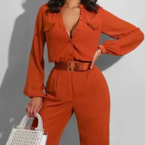 Combinaison pantalon terracotta