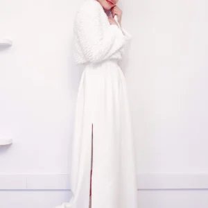 Veste Fourrure Ivoire