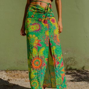 Jupe Fondation vert multicolore