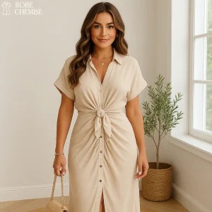 Robe Chemise Camel