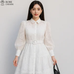 Robe Chemise Dentelle