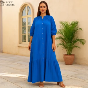 Robe Chemise Plissée