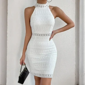 Robe cocktail blanche