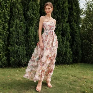 Robe cocktail mariage bohème chic