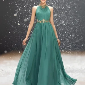 Robe cocktail mariage turquoise