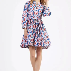 Robe courte et évasée imprimée Odreano