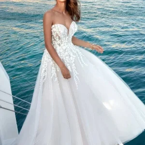 Robe de Mariée Glamour Sans Bretelles