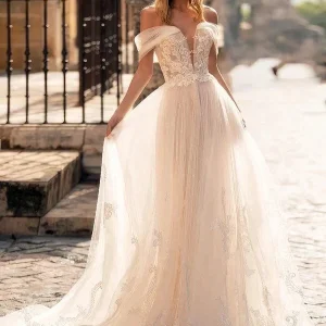 Robe de mariée bohème élégante