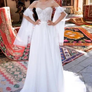 Robe de Mariée Bohème Fleurie