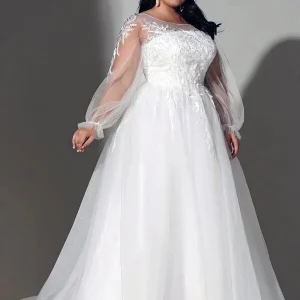 Robe de Mariée Élégante Curvy