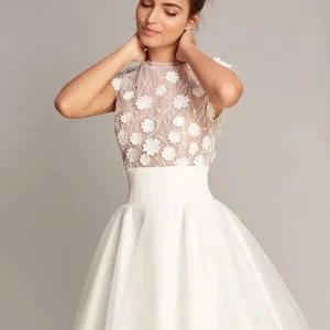 Robe de Mariée Champêtre Courte