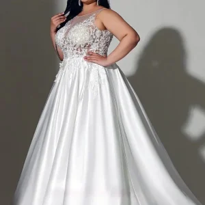 Robe de Mariée Chic Taille Plus
