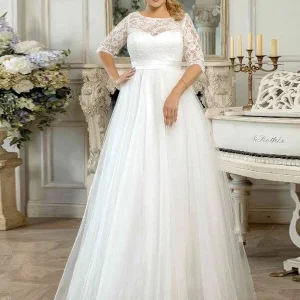 Robe de Mariée Femme Forte