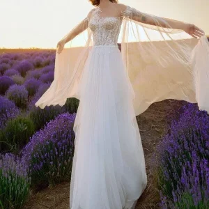 Robe de Mariée Fluide Bohème